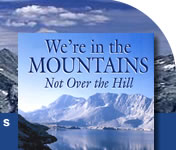 We're in the Mountains - Not Over the Hill - by Susan Alcorn cover